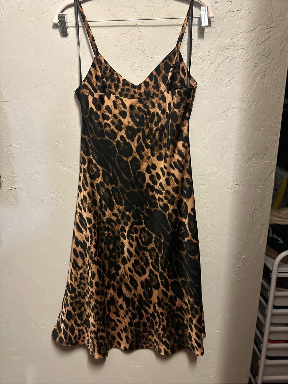 Cheetah Print Midi Dress - small